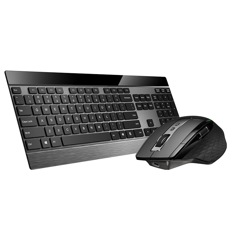 雷柏（Rapoo） MT980S 键鼠套装 无线蓝牙键鼠套装 办公键盘鼠标套装 超薄键盘 高端商务 无线键盘 黑色