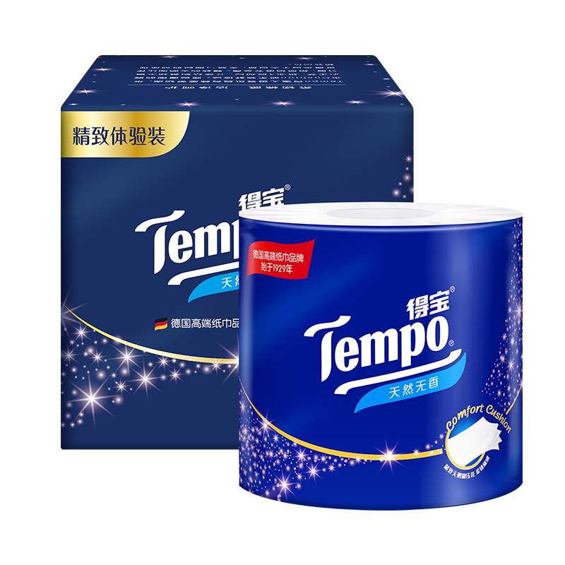 Tempo 得宝 有芯卷纸 4层*160g*1卷 天然无香