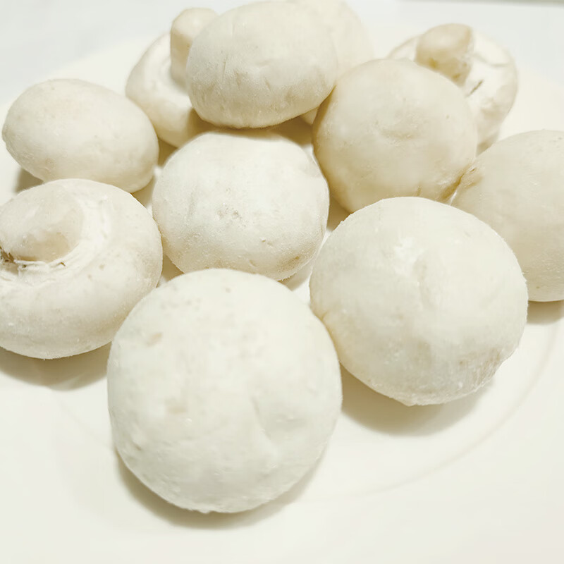 悦味纪 口蘑300g 双孢菇 白蘑菇 菌菇 新鲜冷冻蔬菜 半成品速食