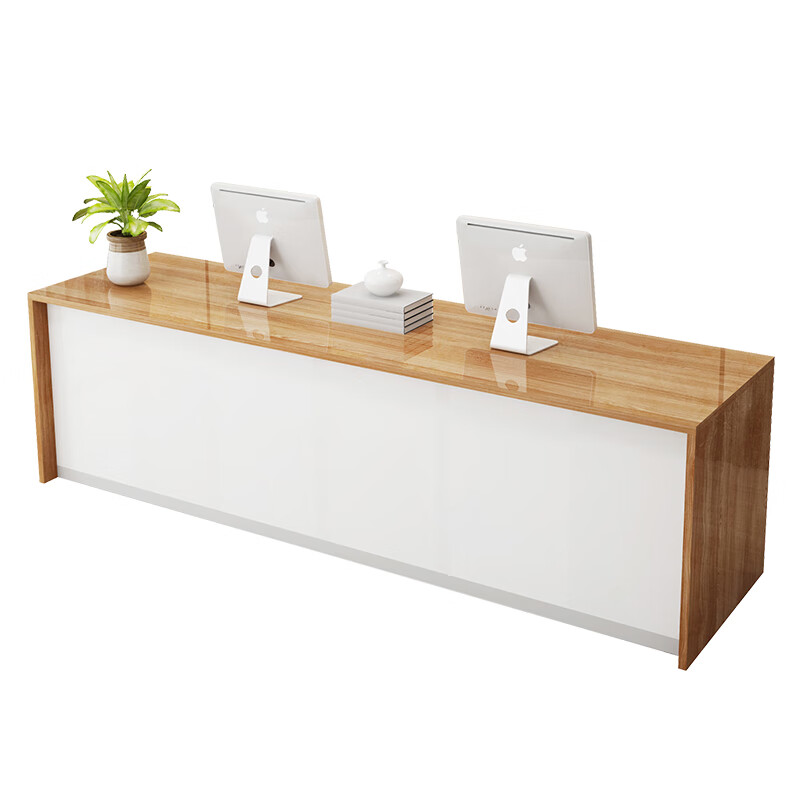 木石村居壹号吧台收银台公司前台接待台美容院简约现代商用店铺小型