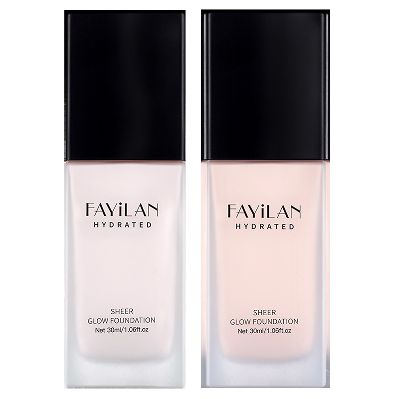 蝶妆欢法意兰fayilan2瓶象牙白自然色粉底液提亮便携肤色粉底保湿遮瑕