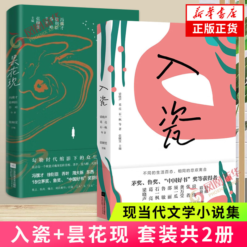 入瓷+昙花现 冯骥才梁晓声徐则臣乔叶 等中短篇小说合集 名家作品集现当代文学小说集 新华正版书籍 正版正货 新华书店