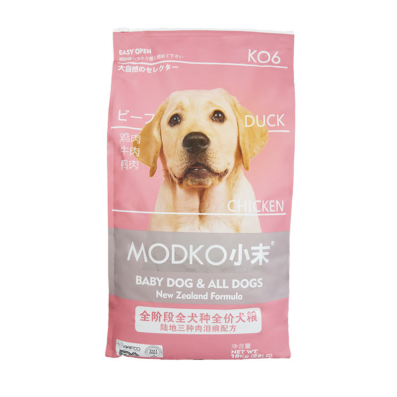 小末KO犬糧狗糧牛肉雙拼糧清火消炎狗主糧通用型10kg KO6 鴨肉清火去淚痕10kg 10kg【1包嘗鮮】
