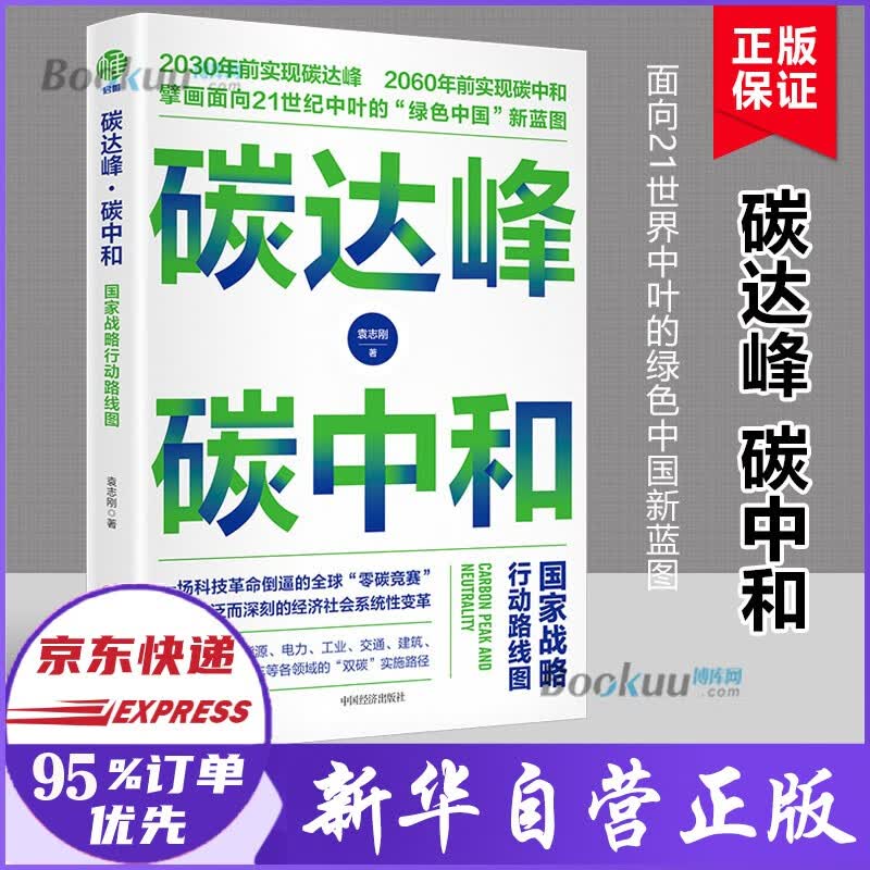 正版 碳达峰碳中和 国家战略行动路线图 袁志刚著