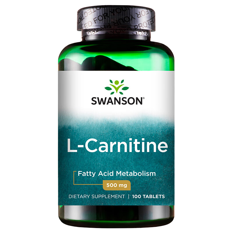 斯旺森（SWANSON）升级版左旋肉碱片 减肥减脂健身运动补剂美国进口  100粒