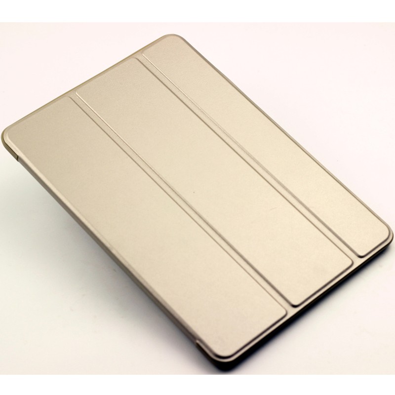 钦灵 苹果2018新款ipad保护套9.7英寸2017平板A1822皮套air2/ipad56壳超薄 金色（三折款软壳）+钢化膜
