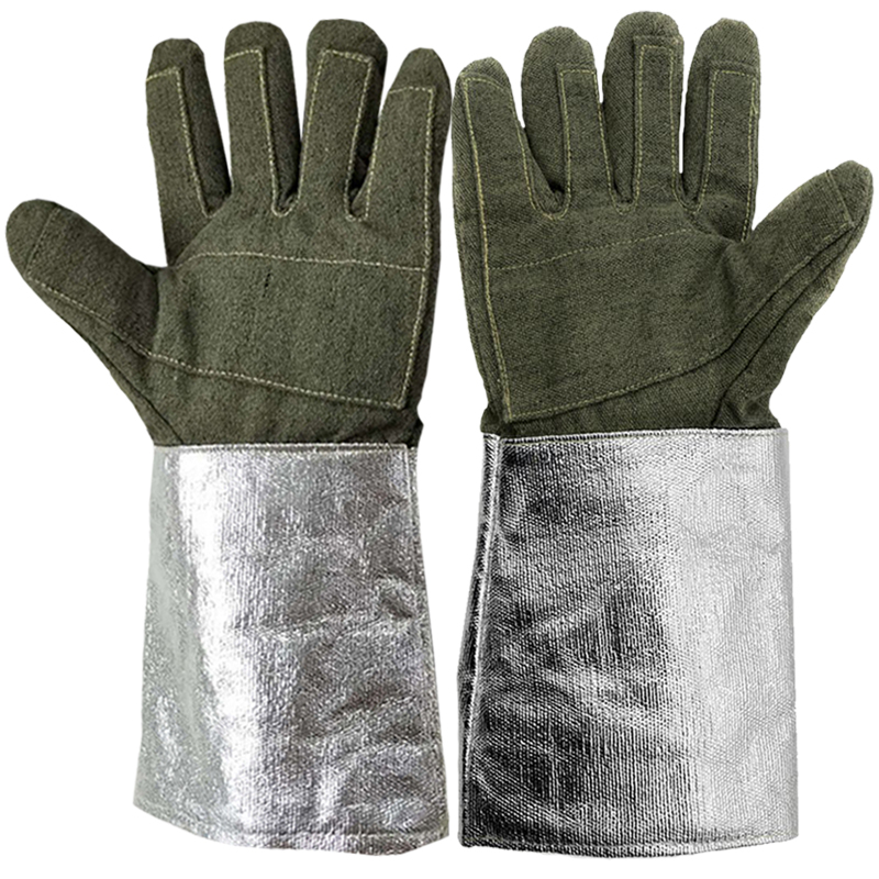 1000度耐高温手套隔热防高温耐磨铝箔防火反射热辐射工业特种手套 米