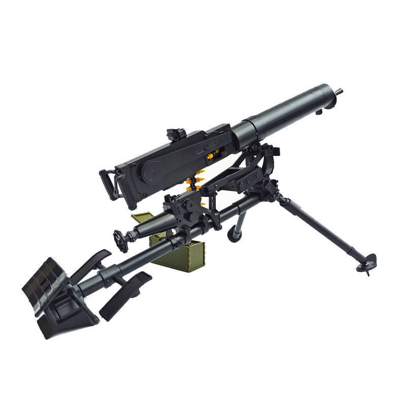 汤姆逊模型 冲锋玩具枪汤姆逊4d拼装模型马克沁重机枪1/6兵人中国抗战