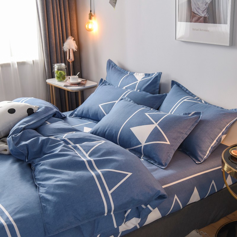 多兰诗(Duolanshi)春秋磨毛四件套 斜纹印花卡通套件被套床单宿舍四季床上四件套 洛特 1.2米 床单款 /被套150*200 三件套