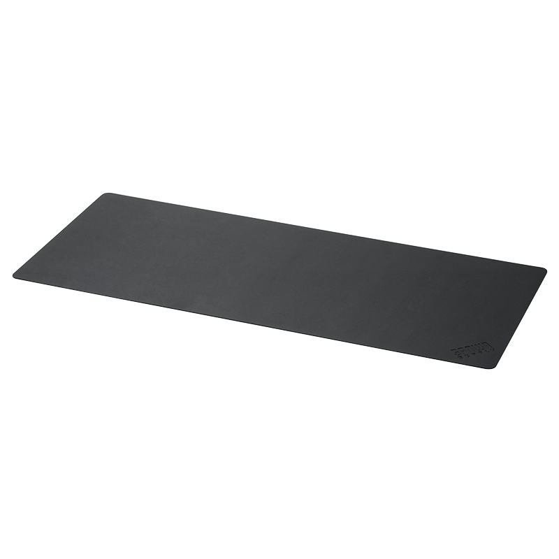 SANWASUPPLY大尺寸桌垫鼠标垫可卷便携，PU皮防滑绒面底易清洁MPD-C6黑色大号桌垫(900x400mm)价格走势怎么样？购买最佳选择