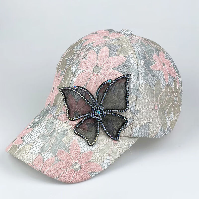 尊题(zunti)帽子女夏季棒球帽女士鸭舌帽防晒帽女网帽女防晒帽蕾丝薄