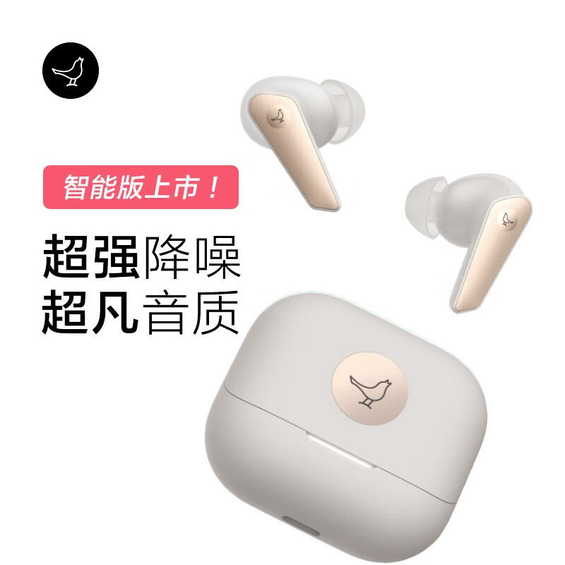 Libratone【新品】小鸟耳机 AIR+第3代主动降噪真无线高端蓝牙耳机高性能高颜值 智能版 岩金（含Care+服务）
