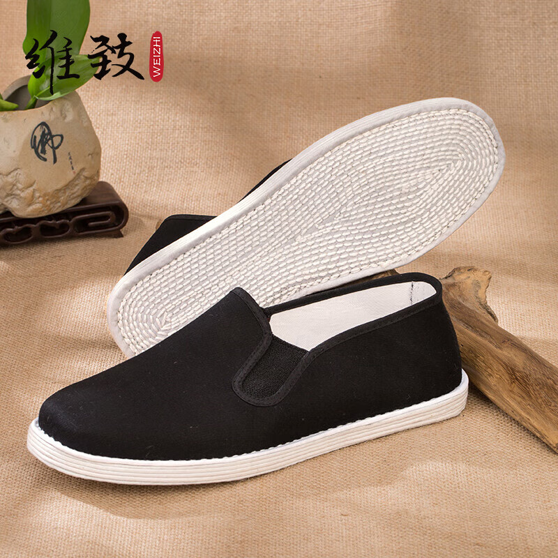 维致老北京布鞋 传统千层底 一脚蹬夏季男士布鞋老人鞋 WZ1005 相口43使用感如何?