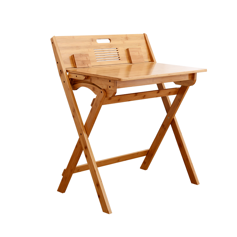 淘慕 写字书桌家用桌子简约折叠书桌学习桌作业桌子初中学生用桌椅套装 折叠学习桌+大号折叠凳