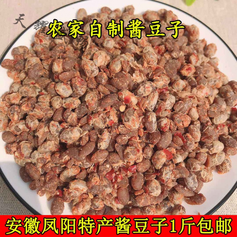 维霆安徽农家干盐豆子臭酱豆子辣椒豆香辣凤阳小岗村特产500g