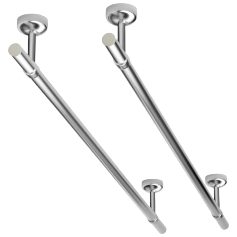 宝优妮不锈钢晾衣杆阳台顶装固定晾衣架单个装一根凉衣杆包安装896元拍4件(合224元/件)