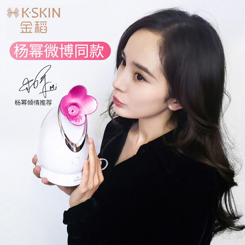 金稻（K-SKIN）美容器 蒸脸仪器 美容仪 热喷 纳米离子喷雾器 补水仪器 蒸汽机 面膜搭档 KD2330玫红