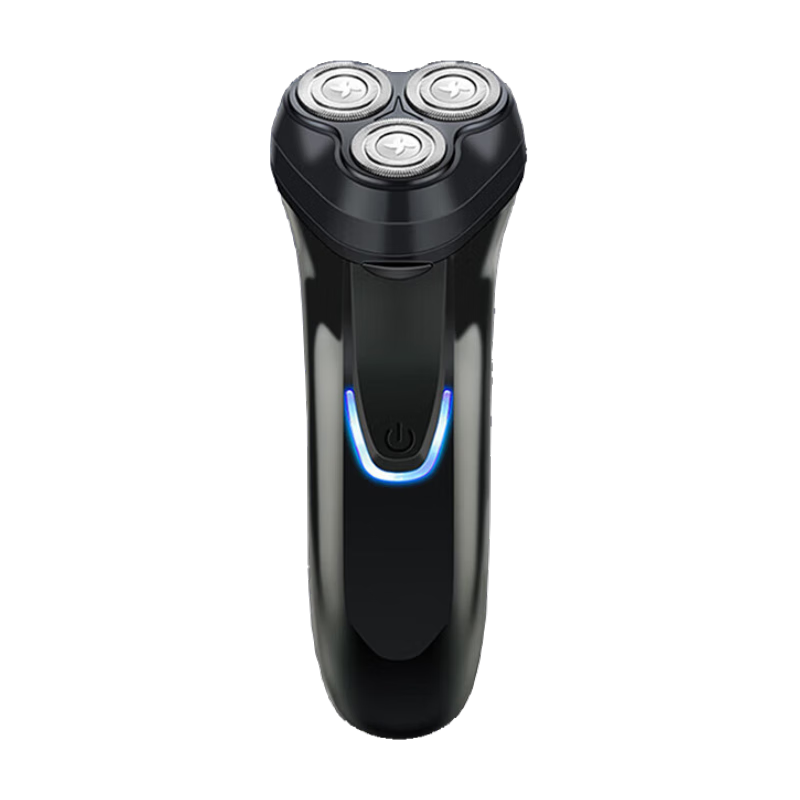 吉利来电动男士剃须刀 充电便携三刀头旋转剃须刀家用电器送爸爸送老公送男友生日七夕礼物 【全网爆款】三刀头黑色便携装