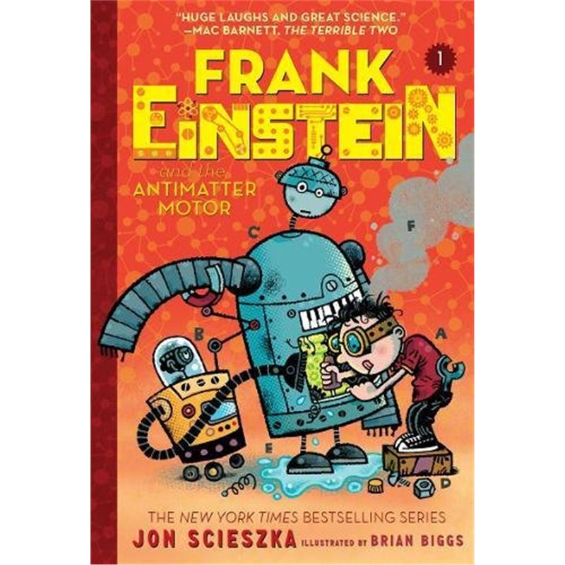 现货 Frank Einstein and the Antimatter Motor 英文原版书籍 Frank Einstein Series #1 平装 Jon Scieszka