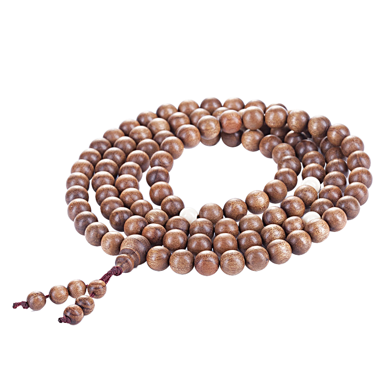 沐恩 金絲楠木手串老料念珠順紋同料 108顆*8mm 1692
