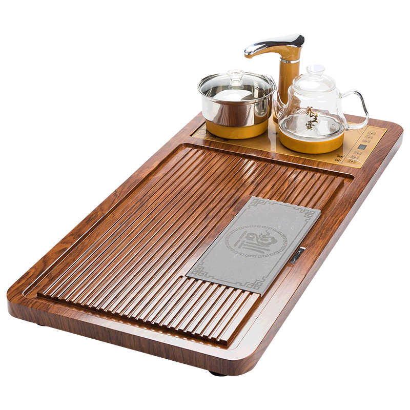 祥业实木茶盘功夫茶具托盘家用实木茶台简约茶台茶海客厅现代四合一整套托盘-价格趋势分析|怎么看京东茶盘茶托最低价