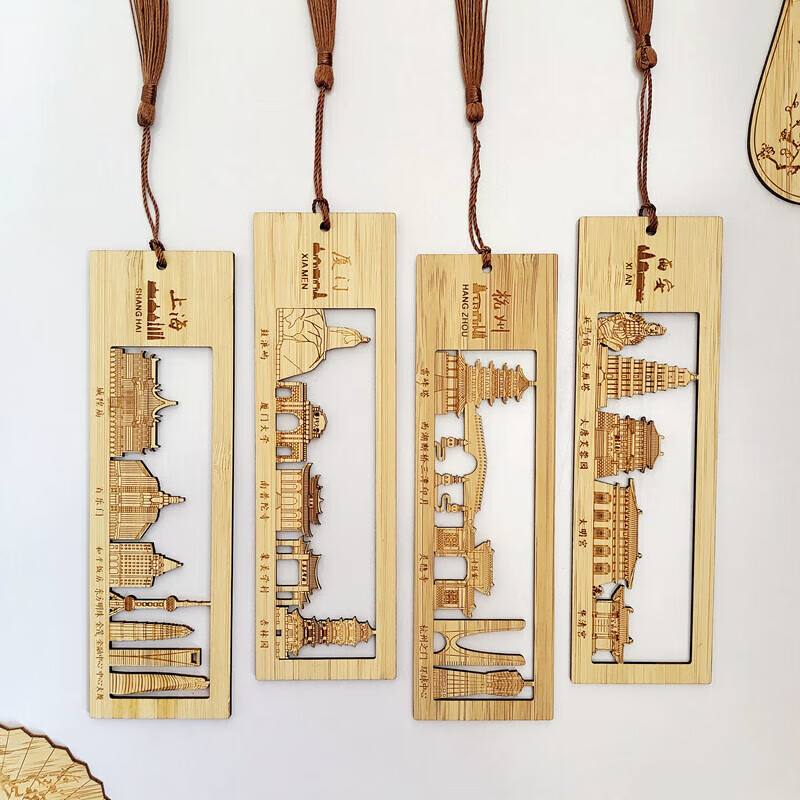 文创博物馆城市中国风北京广州青岛西安澳门旅游纪念品书签伴手礼 北京