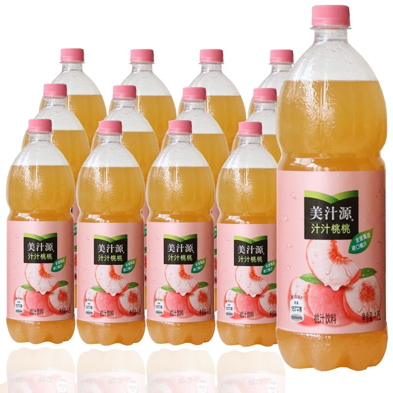 25升2瓶装桃汁饮品果汁饮料整箱 汁汁桃桃【1.25升*2瓶】