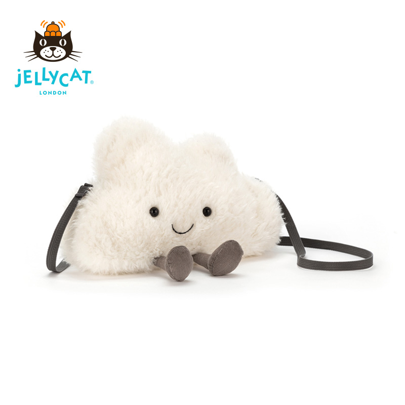 jELLYCAT 趣味云朵包包毛绒玩具公仔斜挎包生日礼物女生 白色 23cm怎么样,好用不?