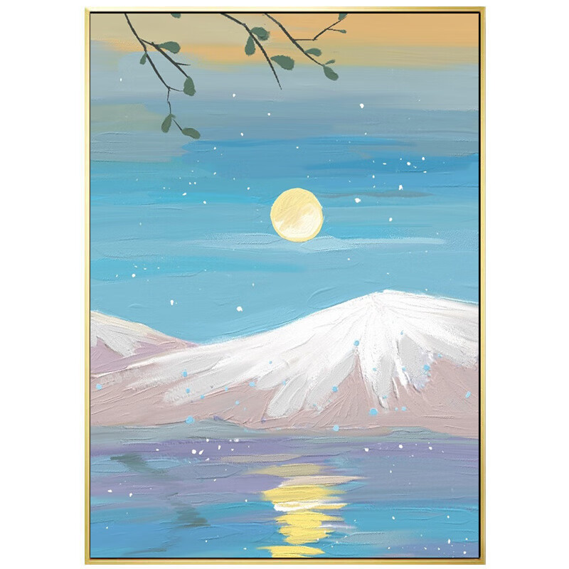 数字油画diy油彩画手工填充色手绘解压风景涂色画画装饰定制 仙月夜1