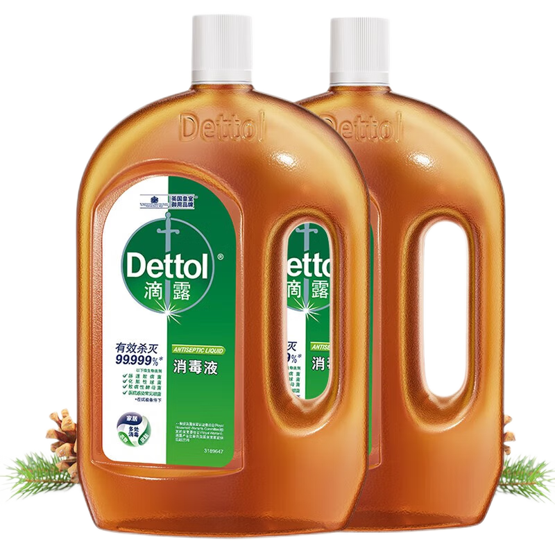 滴露家居消毒液1.8L 室内除螨宠物环境消毒衣物除菌剂JTT 1.8L 1瓶