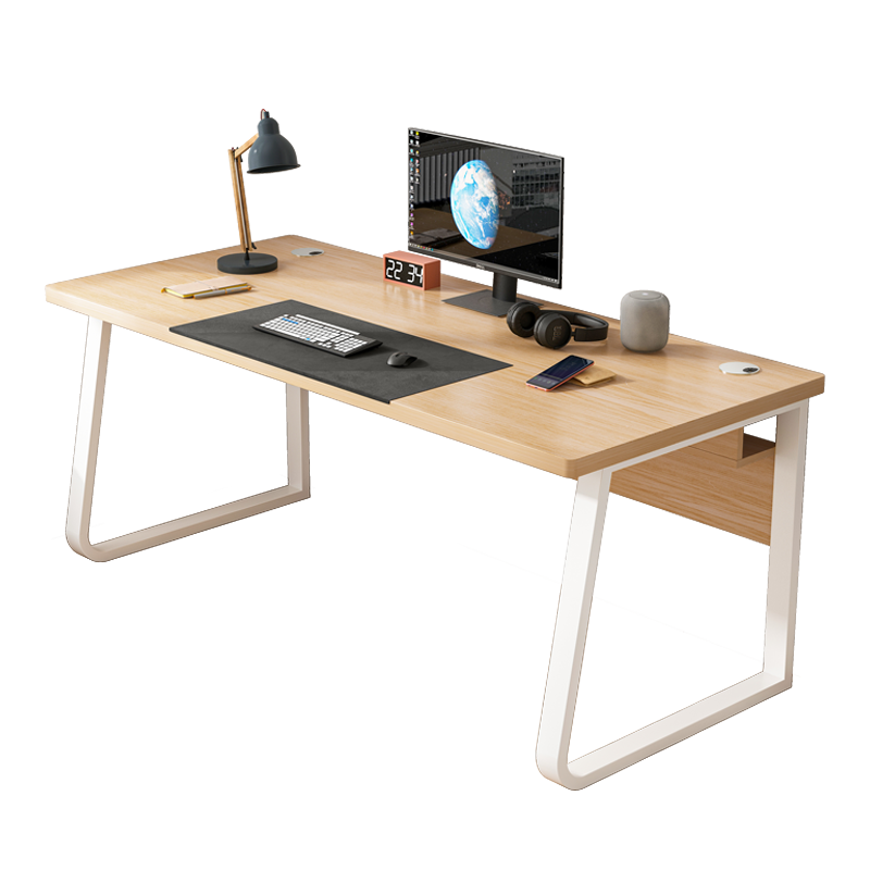 简座卧室电脑桌书桌家用台式办公宿舍学生字桌子简易出租屋小桌子工作台 樱桃木色120cm