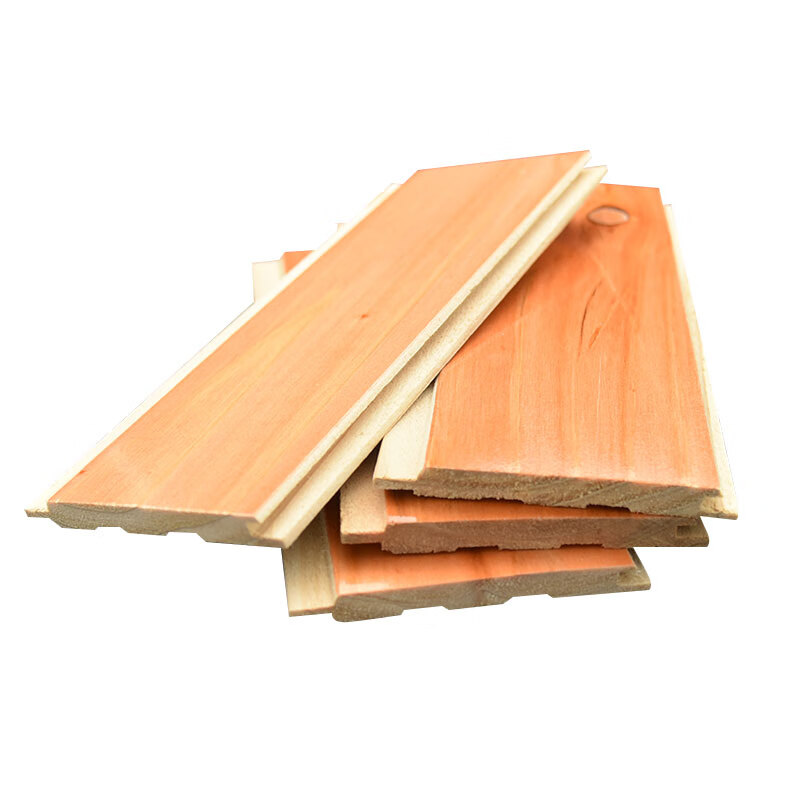 阳台吊顶实木护墙板幼儿园墙裙松木室内装饰板 杉木扣板9mm厚2米长