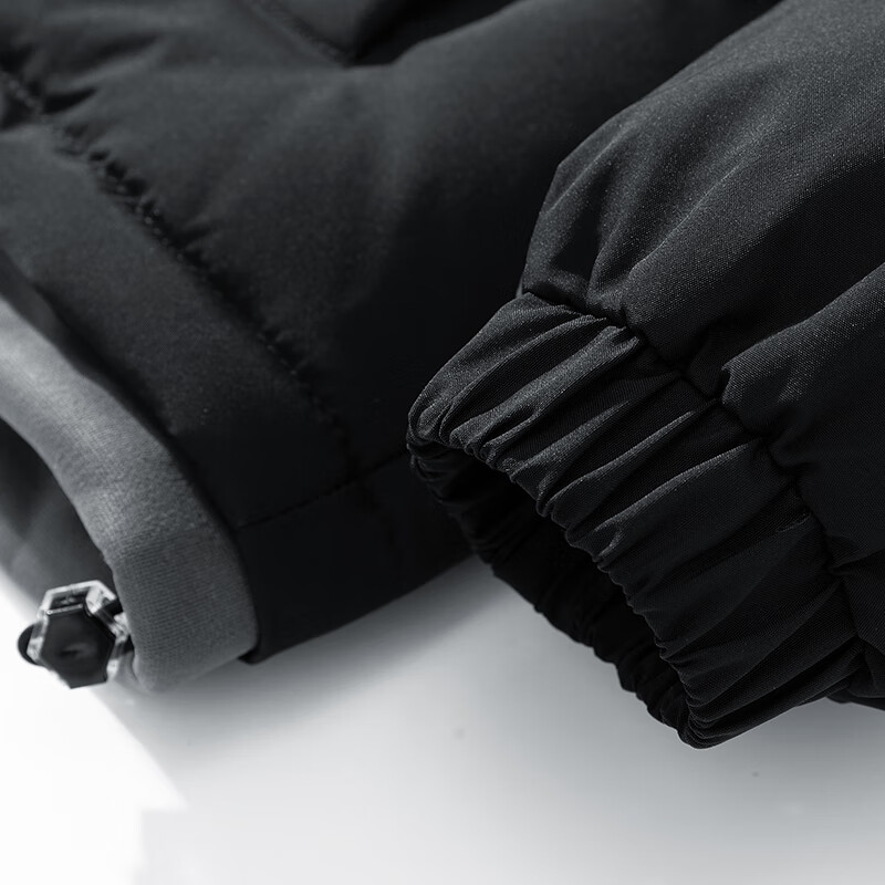 NASAR-FARM潮牌外套棉衣服男学生宽松加厚连帽假两件保暖外套联名男生上衣服 YFM062-米白色 XL（130-150斤）