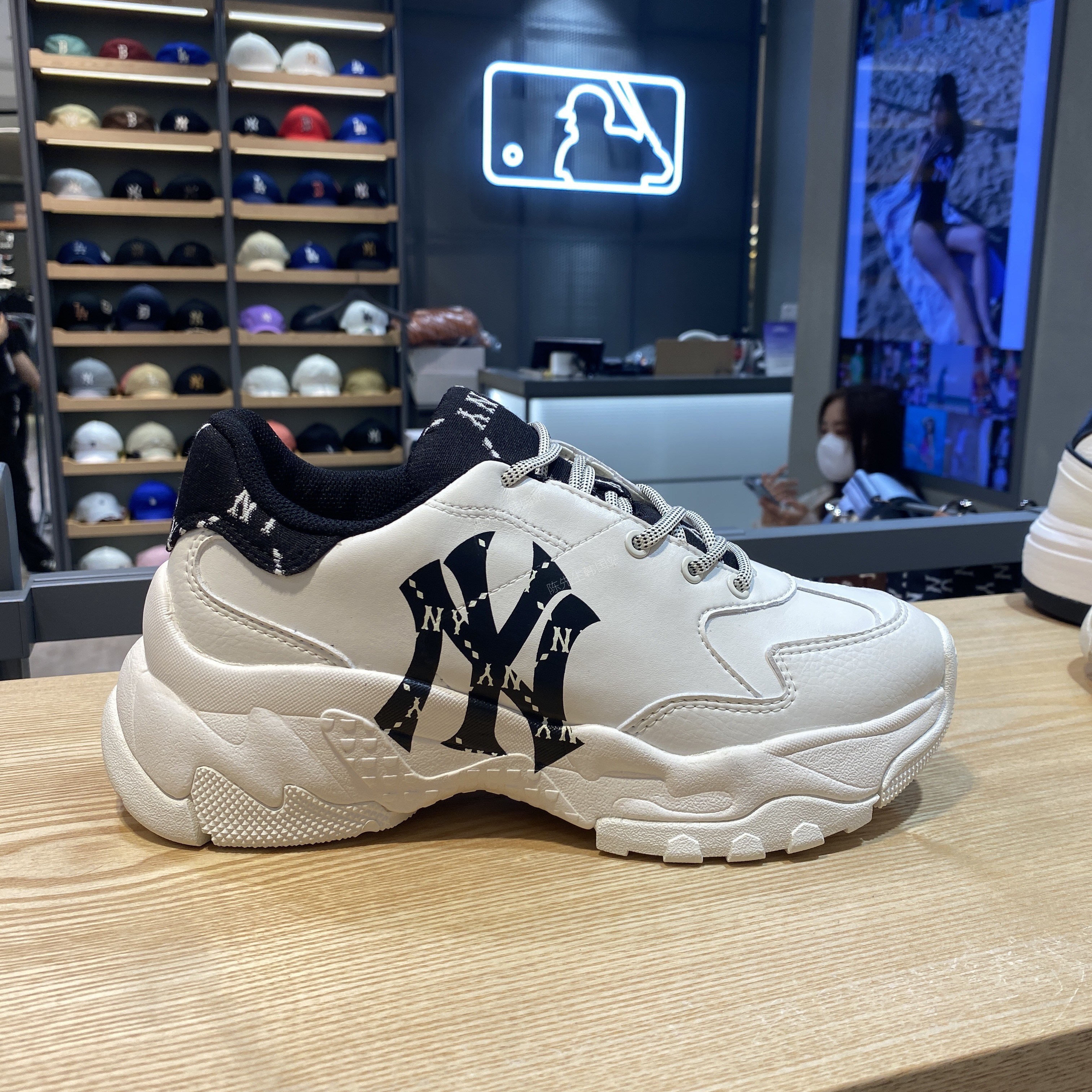 【官方旗舰】dunk 同款txs mlb ny鞋子官方 韩国老爹鞋子运动鞋老花