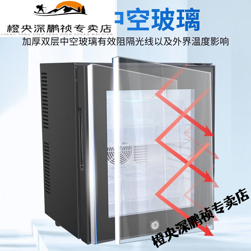 创京懿选幼儿园学校食品留样柜车载保温箱节能带锁冷藏保鲜家用 8L迷你款容量小