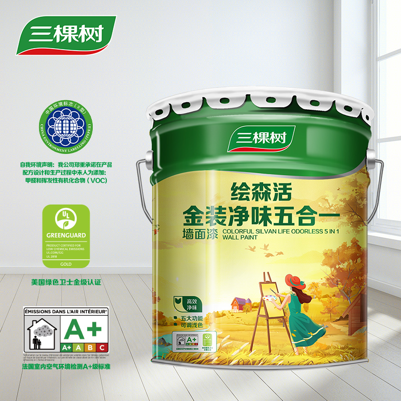 �������ᣨSKSHU���齺���װ��ζ���һǽ��Ϳ��װ�޼�����ˢ��ǽ������ɫ�Ҿӵ�ɫ 18L�ɵ�ɫ