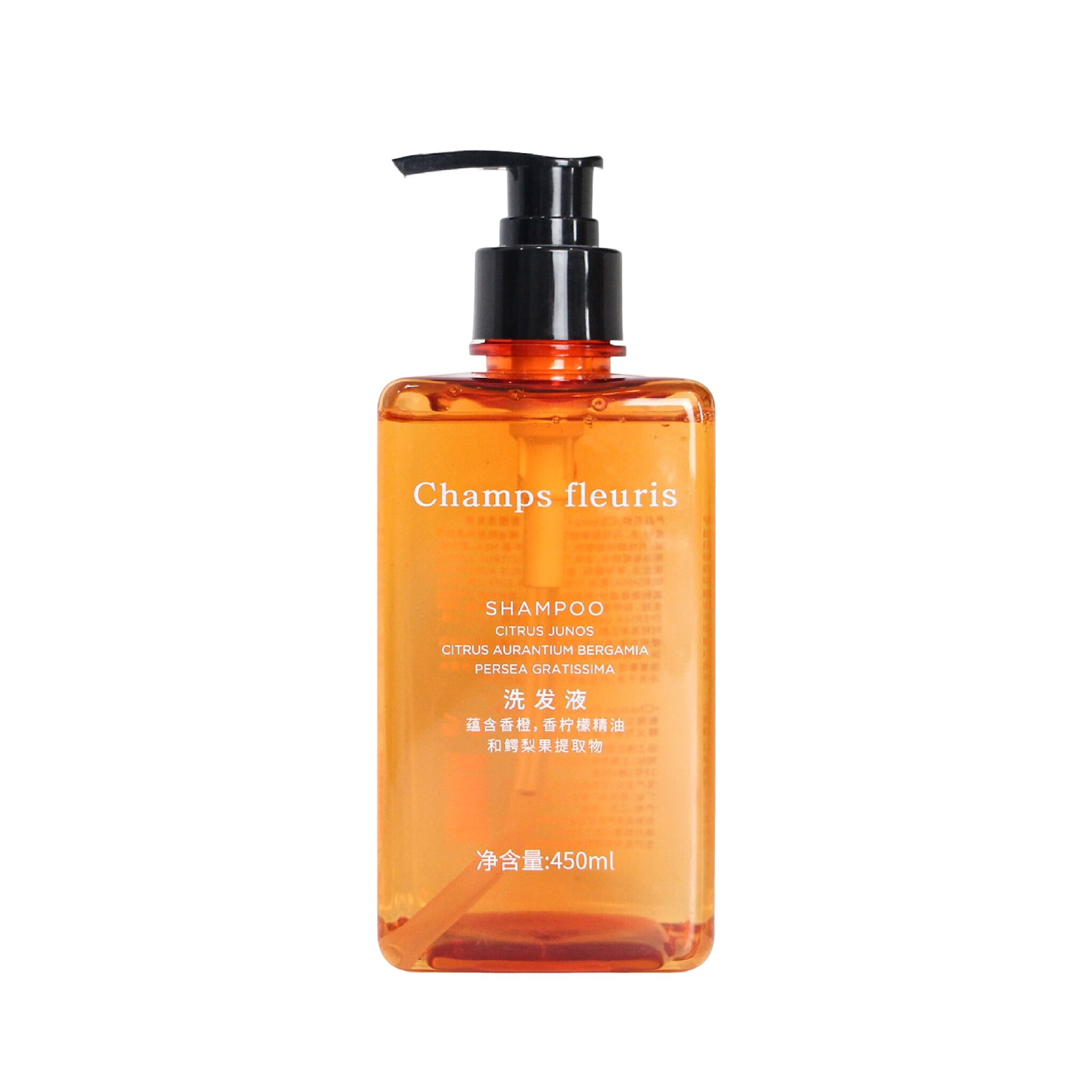 质心桔子酒店champs fleuris香橙天然精油洗发液洗发水洗发露450m