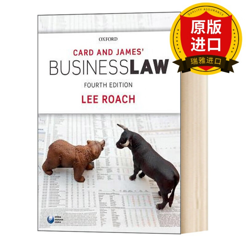 英文原版 卡和詹姆斯商业法  card & james business law 英文版