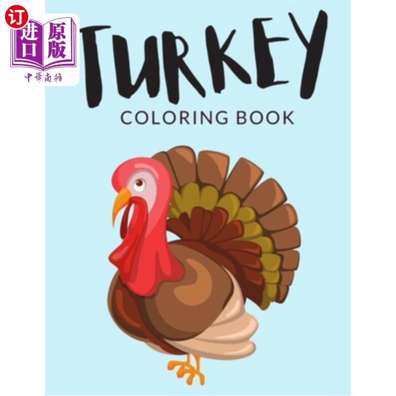 book: turkey coloring pages for preschoolers, over 40  火鸡涂色
