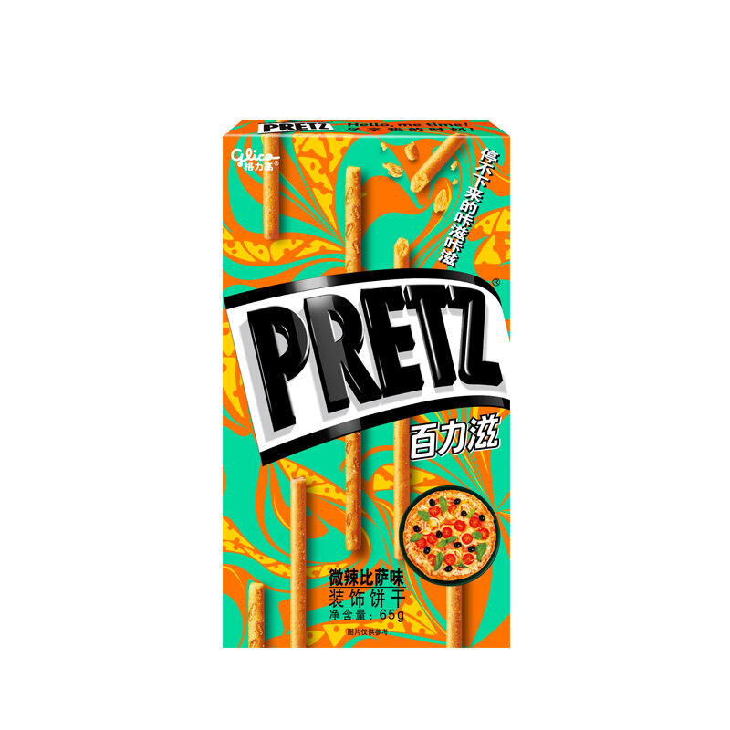 格力高(glico) 百力滋樱花草莓味超细巧克力饼干棒抹茶白脱微辣虾味
