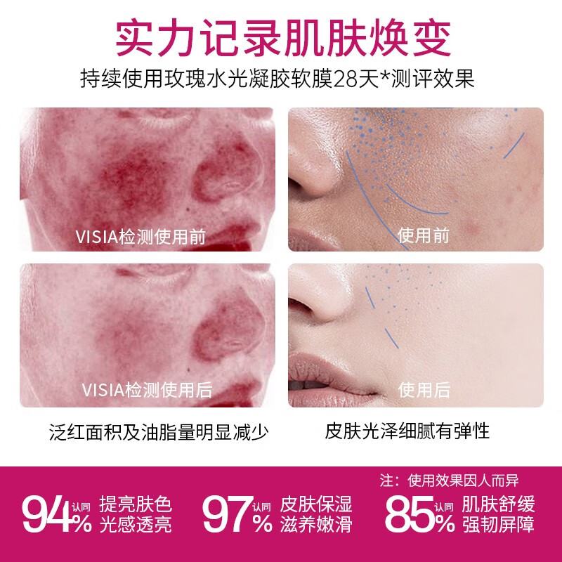 BAILUHUI【官方授权】韩国玫瑰软膜粉面膜泥膜粉补水保湿提亮肤色涂抹面膜 2袋装【镇静褪红，嫩肤透亮】