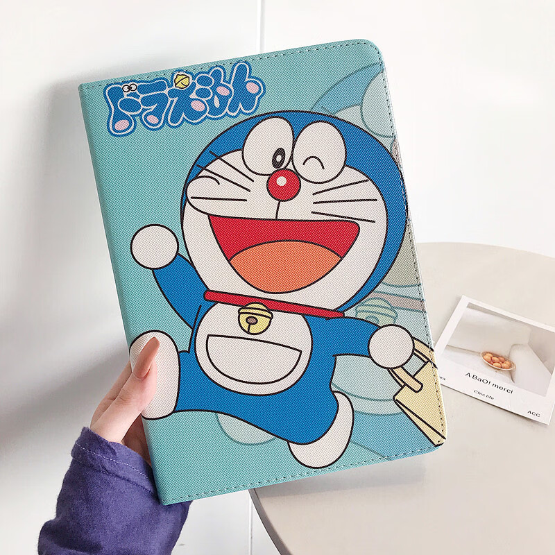 遨空适用苹果2021ipad9代保护套ipid第八代保护壳pro第三代哆啦a梦ipa
