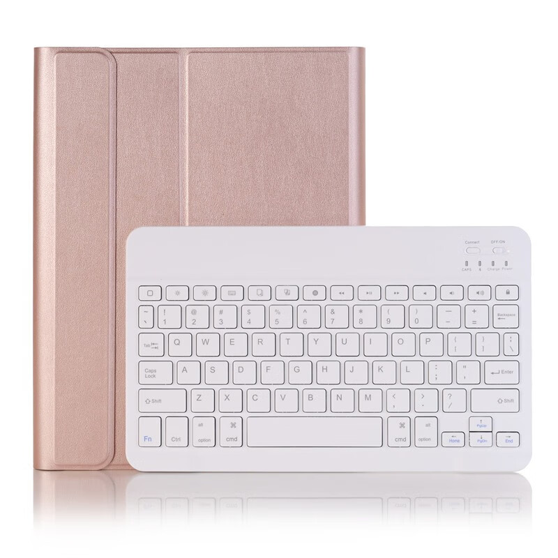 zonyee蓝牙键盘保护套适用苹果 iPad 2021款10.2英寸7/8/9代A2270/2602 玫瑰金保护套+蓝牙键盘