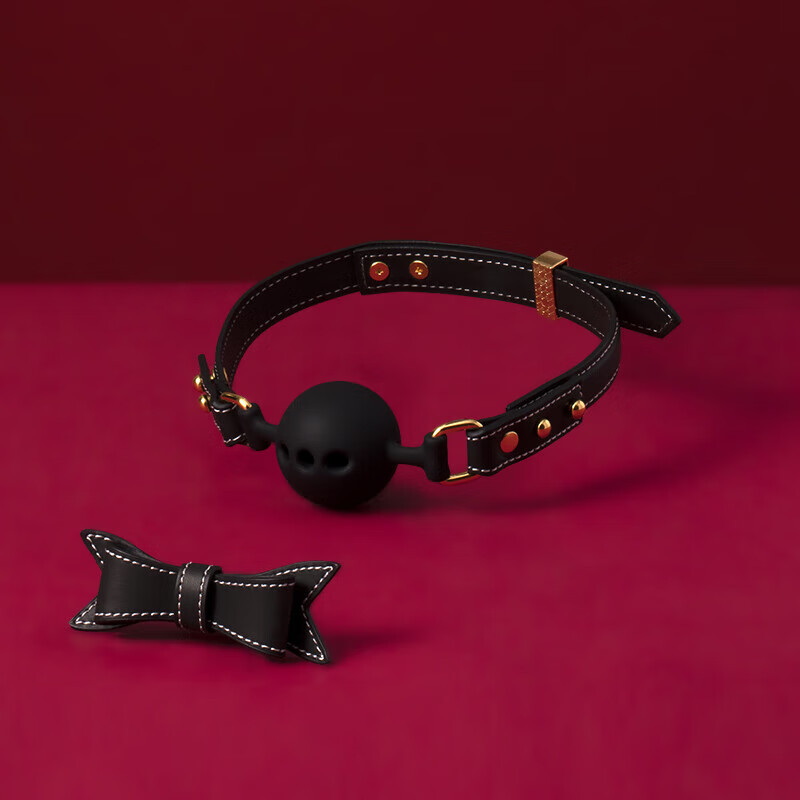 vieruodis__项圈真皮锁骨链脖子饰品外出情趣口球口塞口枷 项圈口球