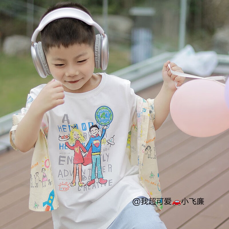 愛(ài)慕兒童（AIMER KIDS）爸爸媽媽寶寶一家人親子裝套頭短袖上衣/短袖襯衫/短袖裙清爽薄棉 上衣-白 140
