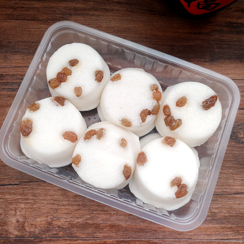 虎钢馋浙江特产传统糕点手工开花葡萄干米馒头糕酒酿米糕发糕小吃