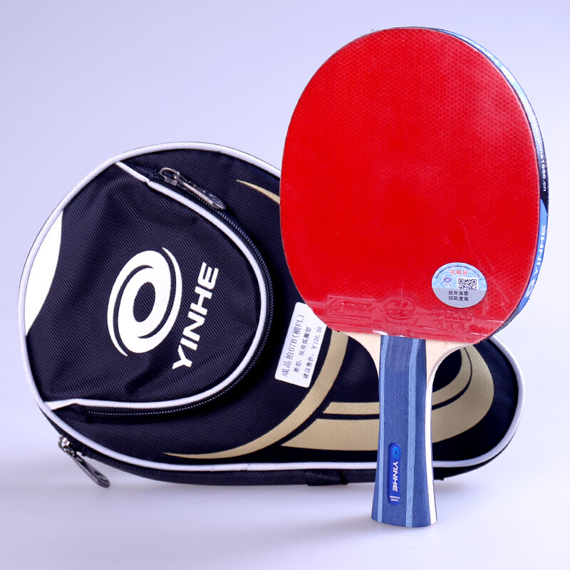 银河(yinhe)乒乓球拍入门专业5星级纯木底板双面粘性反胶弧圈快攻型