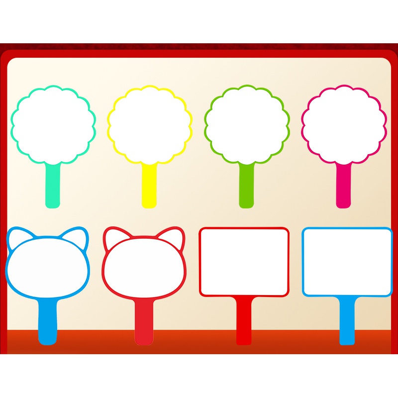 云漫卿抢答举手牌 举手牌打分牌抢答牌可擦写手举牌评分记分牌英语