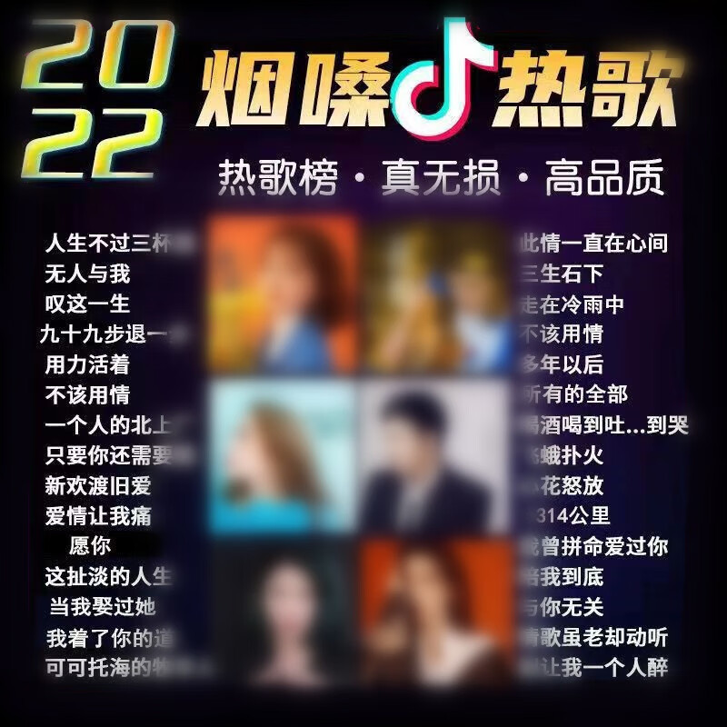 烟酒嗓女声车载音乐u盘抖音网红新歌曲花姐黄静美苏谭谭汽车优盘 16g