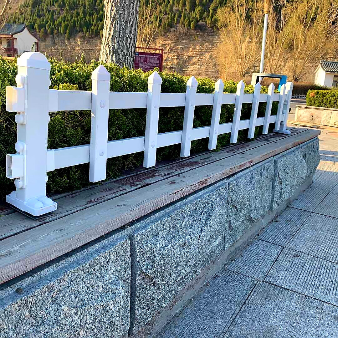 变压器围栏花园坛栏杆庭院篱笆绿化隔离栅栏 白色30cm高一米的价格